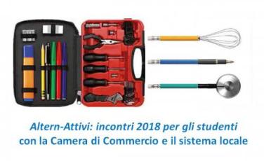 Altern-Attivi: incontri 2018 per gli studenti con la Camera di Commercio Altern-Attivi: incontri 2018 per gli studenti con la Camera di Commercio