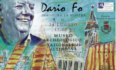 Dario Fo al Museo archeologico di Altino Dario Fo al Museo archeologico di Altino