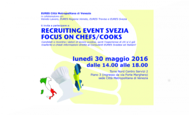 Recruiting event Svezia Focus on Chefs/Cooks Recruiting event Svezia Focus on Chefs/Cooks