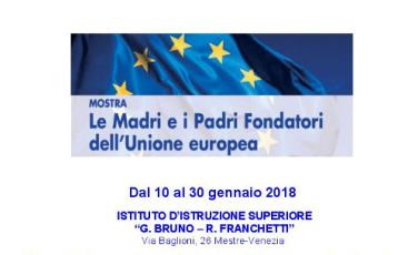 mostra Madri e Padri Fondatori dell'Unione europea al Bruno Franchetti mostra Madri e Padri Fondatori dell'Unione europea al Bruno Franchetti