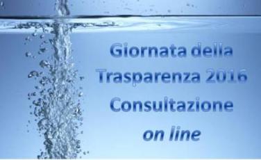 Giornata della trasparenza on line