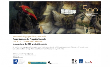 Progetto Luce su Giovanni Bellini Progetto Luce su Giovanni Bellini