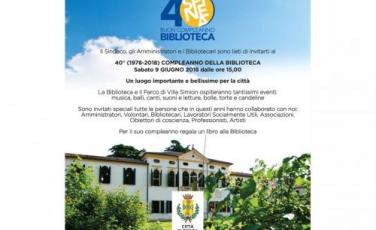 40 anni della Biblioteca di Spinea 40 anni della Biblioteca di Spinea