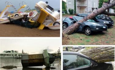 I danni del maltempo nel Veneziano I danni del maltempo nel Veneziano