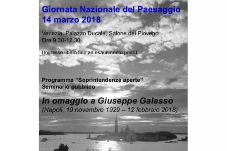 Seminario dedicato a Giuseppe Galasso Seminario dedicato a Giuseppe Galasso