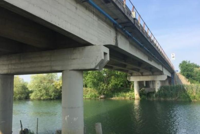 Lavori al ponte sulla SP 43 Portegrandi Caposile