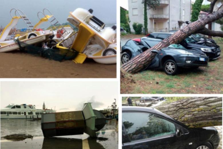 I danni del maltempo nel Veneziano I danni del maltempo nel Veneziano