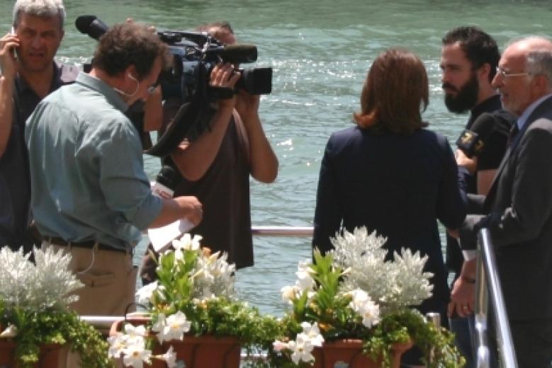 Venezia, il commissario Cesare Castelli all'approdo di Ca' Corner